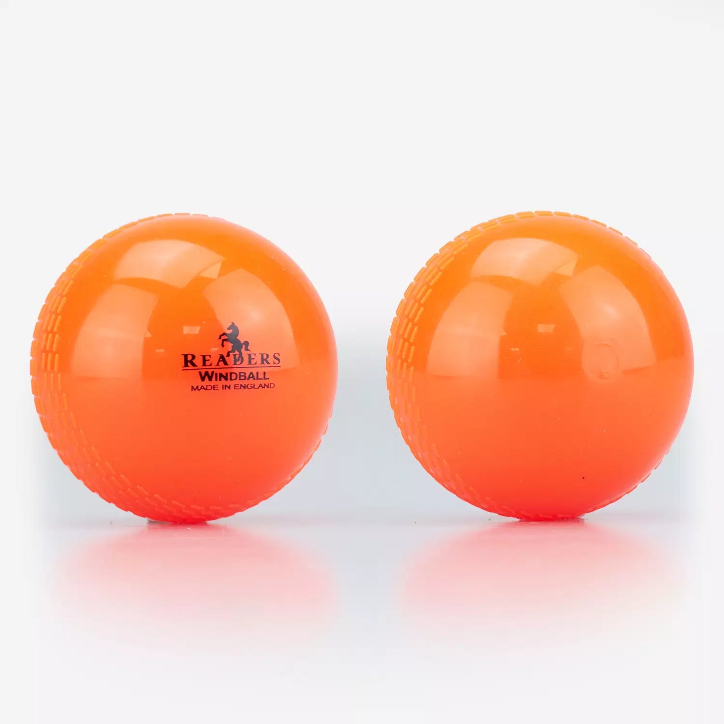 Readers orange windball cricket training ball made in England