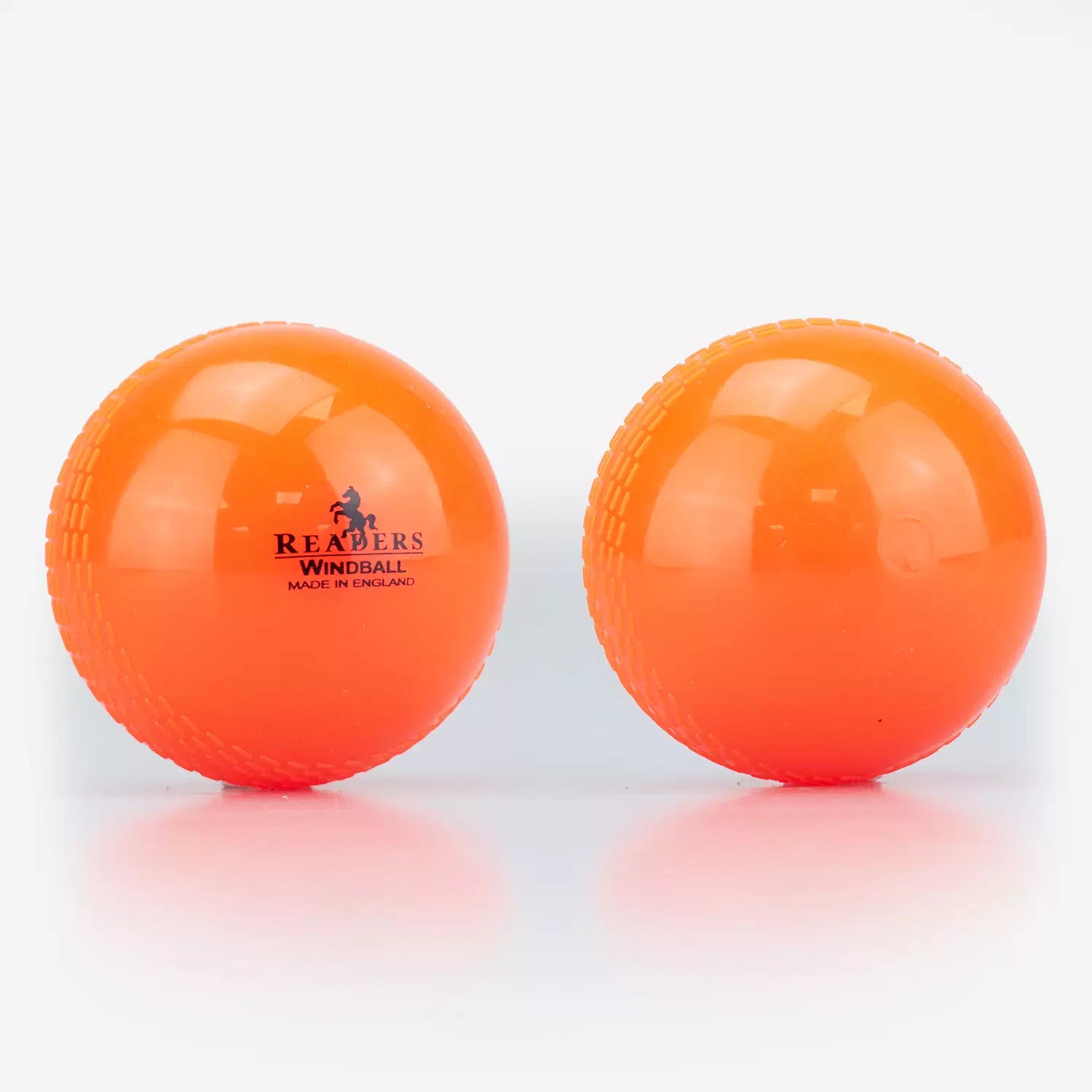 Readers orange windball cricket training ball made in England