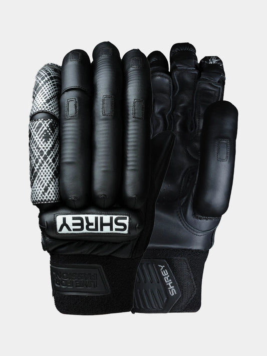Shrey Meta VR black batting gloves front view