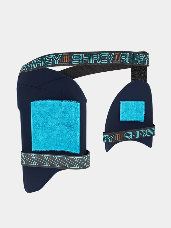 Close-up of inner thigh panel and ergonomic construction