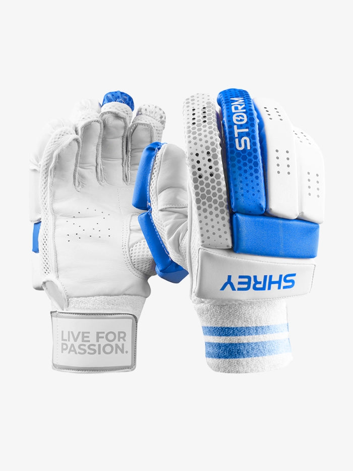 Shrey Storm ambidextrous batting gloves front view
