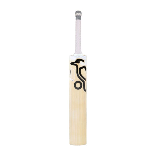Front profile of the Kookaburra Ghost 6.4 Junior Cricket Bat with central Kookaburra logo and clean English willow face.