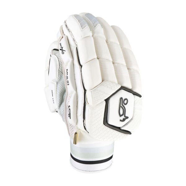 "Kookaburra Ghost Pro Batting Gloves 2025 - full frontal display with soft cotton lining and high-density foam padding"