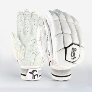"Full product display of Kookaburra Ghost 2.1 Batting Gloves 2025 showcasing protective build and subtle branding"