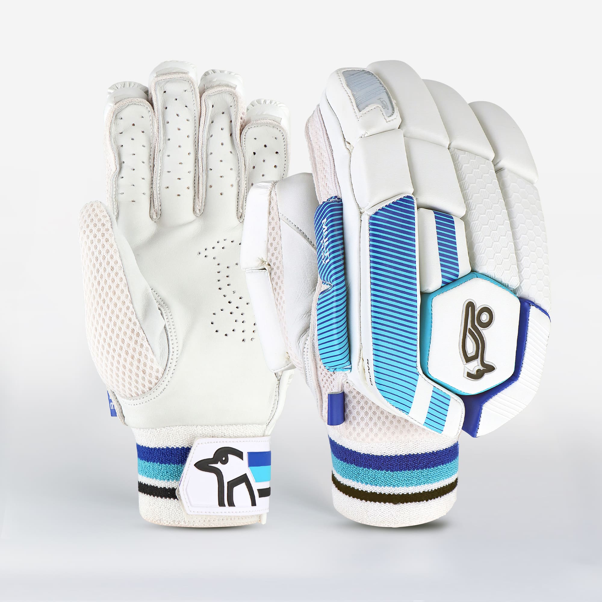 Pair of Kookaburra Rapid 3.1 Batting Gloves on display with full front and back visibility