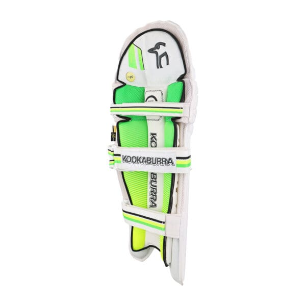 Image displaying the ergonomic thigh, calf, and ankle straps with Duo Load calf strap on the Kahuna Pro pads.