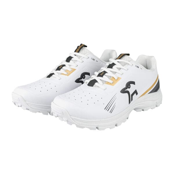 Front angled view of the KC 3.0 Rubber Sole Cricket Shoes showcasing the lace system, toe ventilation, and sleek design.