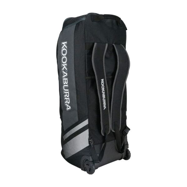 Rear view highlighting detachable padded airflow mesh-backed straps for versatile carrying options.