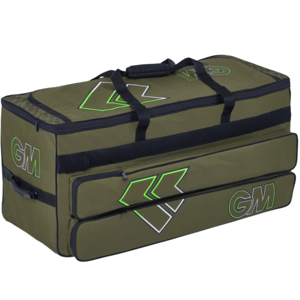 GM Cricket Bag Orig E-Load Wheelie Khaki - Image 5