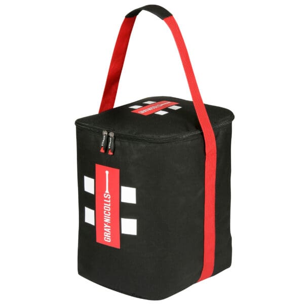 Gray-Nicolls Ball Bag front view in black and red