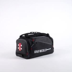 Gray-Nicolls Team Holdall bag in black with backpack straps shown