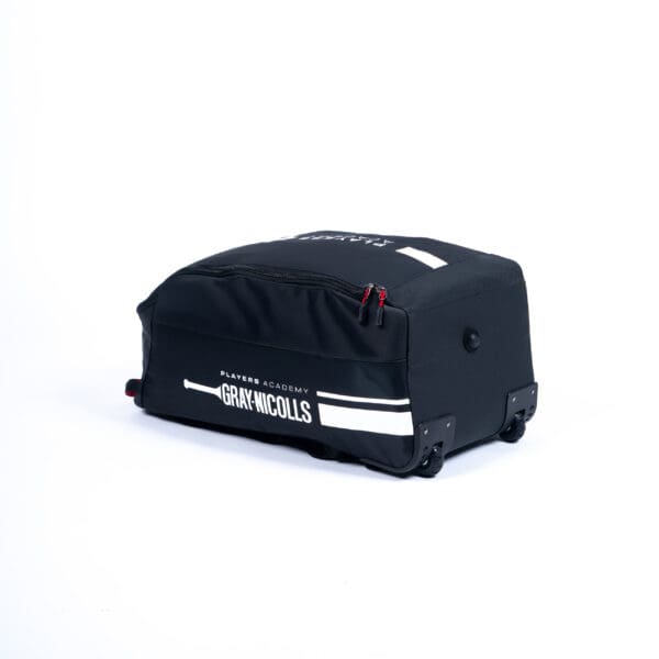 Base of the Players Academy Wheelie Duffle featuring durable wheels and protective base