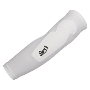 Front view of 2025 Kookaburra Padded Scuff Sleeve showcasing integrated elbow padding and compression fit design.