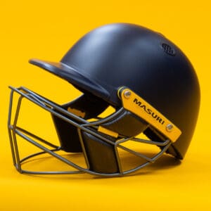 Masuri E-Line Plus Titanium Senior Helmet – elite-level protection with a lightweight titanium grille and dual-shell construction.