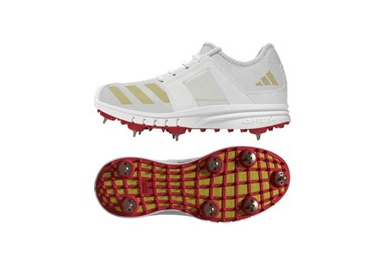 Side and bottom profiles of the Howzat junior cricket spikes